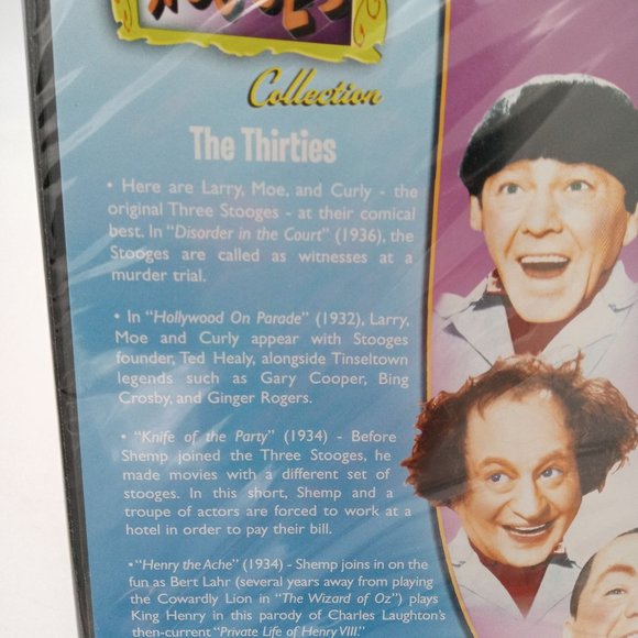 The Three Stooges 2 The Thirties DVD NEW NOS Vintage Comic Comedy - Picture 5 of 5